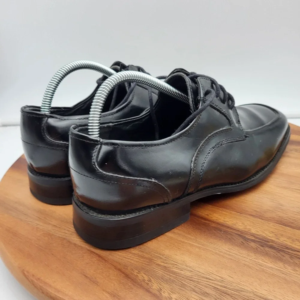 Stacy Adams Oxford Dress Shoes Mens Size 8.5 Wide Black Leather 20114-001‎